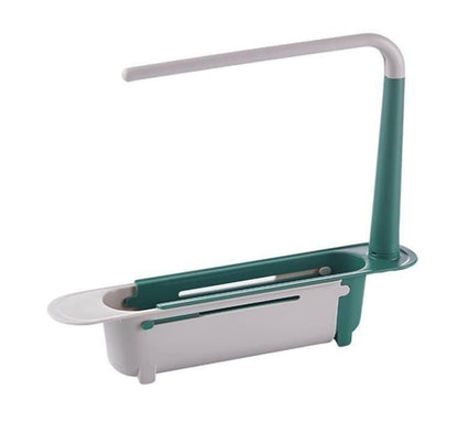 Telescopic 2-in-1 Kitchen Sink Storage Rack Holder