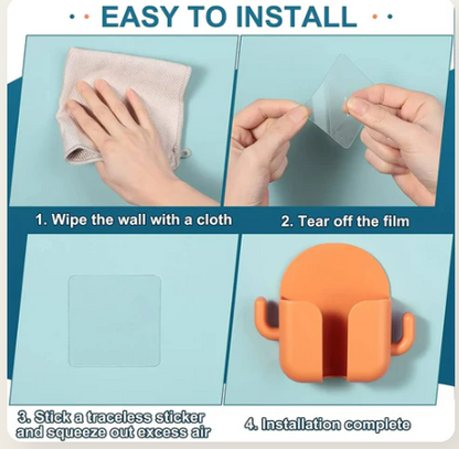 Multi-Functional Wall Phone Holder