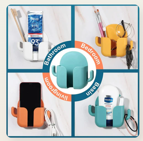 Multi-Functional Wall Phone Holder
